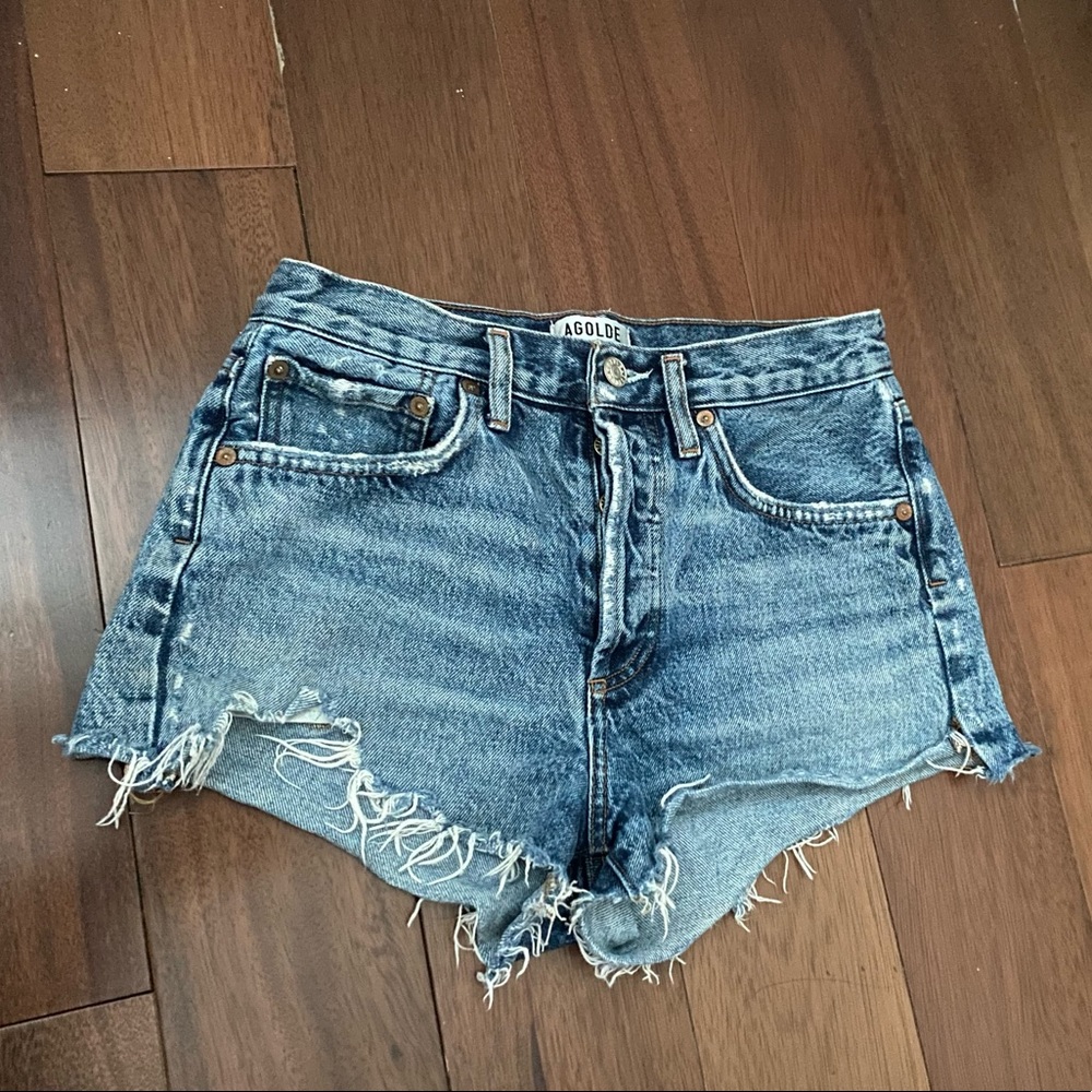 AGOLDE denim jean shorts